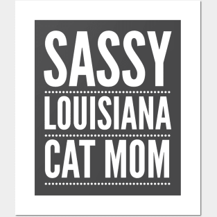 Sassy Louisiana Cat Mom Bold Posters and Art